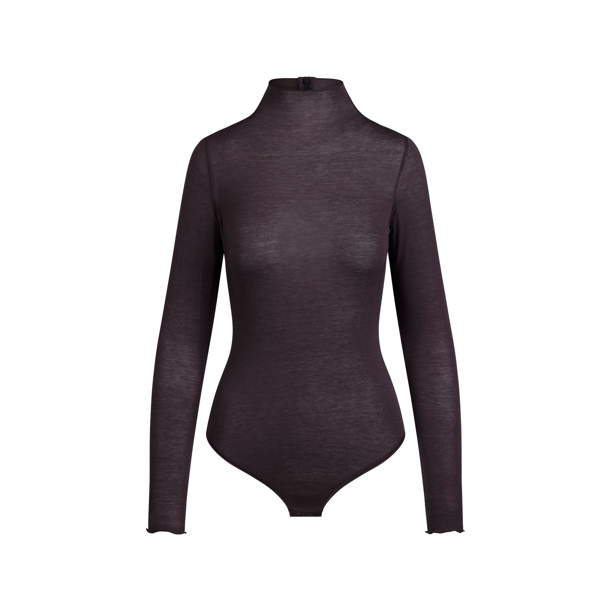 SHEER MODAL LONG SLEEVE TURTLENECK BODYSUIT | PHOENIX