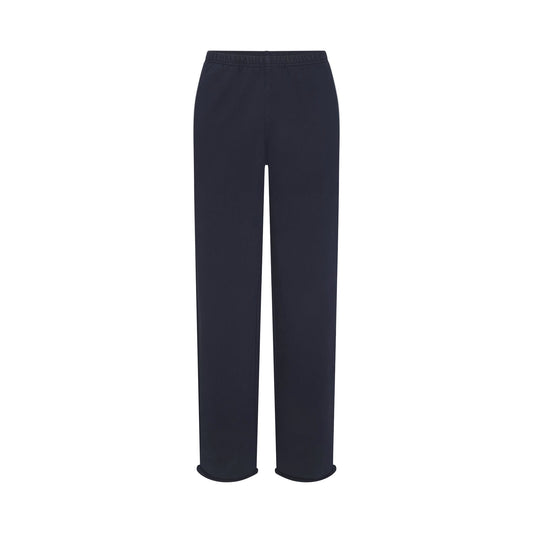 BOYFRIEND FLEECE STRAIGHT LEG PANT | NAVY