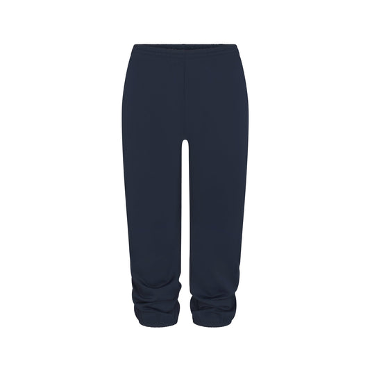 HEAVYWEIGHT CREPE CROPPED JOGGER | NAVY