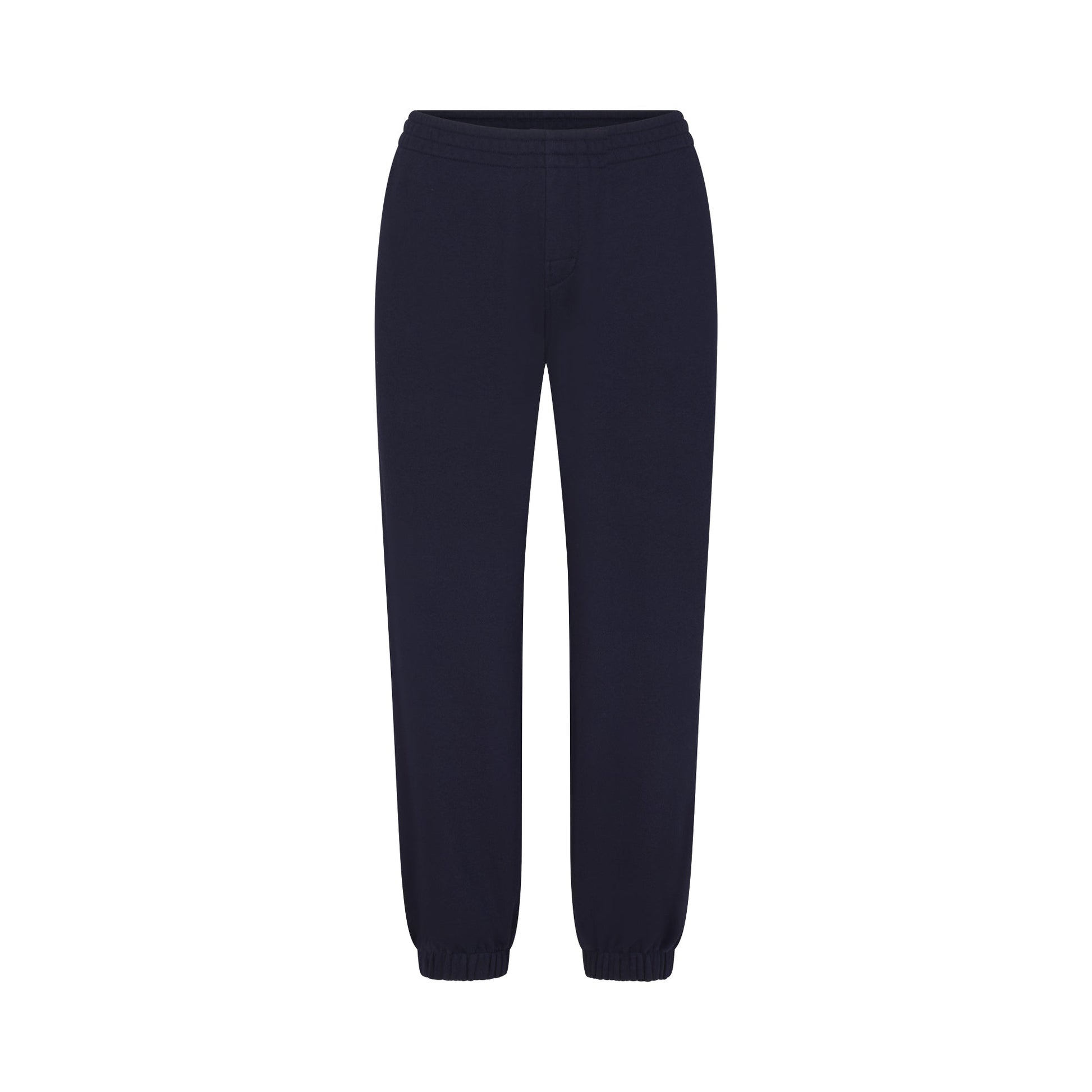 DRAPEY FRENCH TERRY CROPPED JOGGER | NAVY