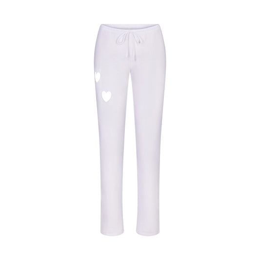 WORN IN JERSEY HEART STRAIGHT LEG PANT | SNOW