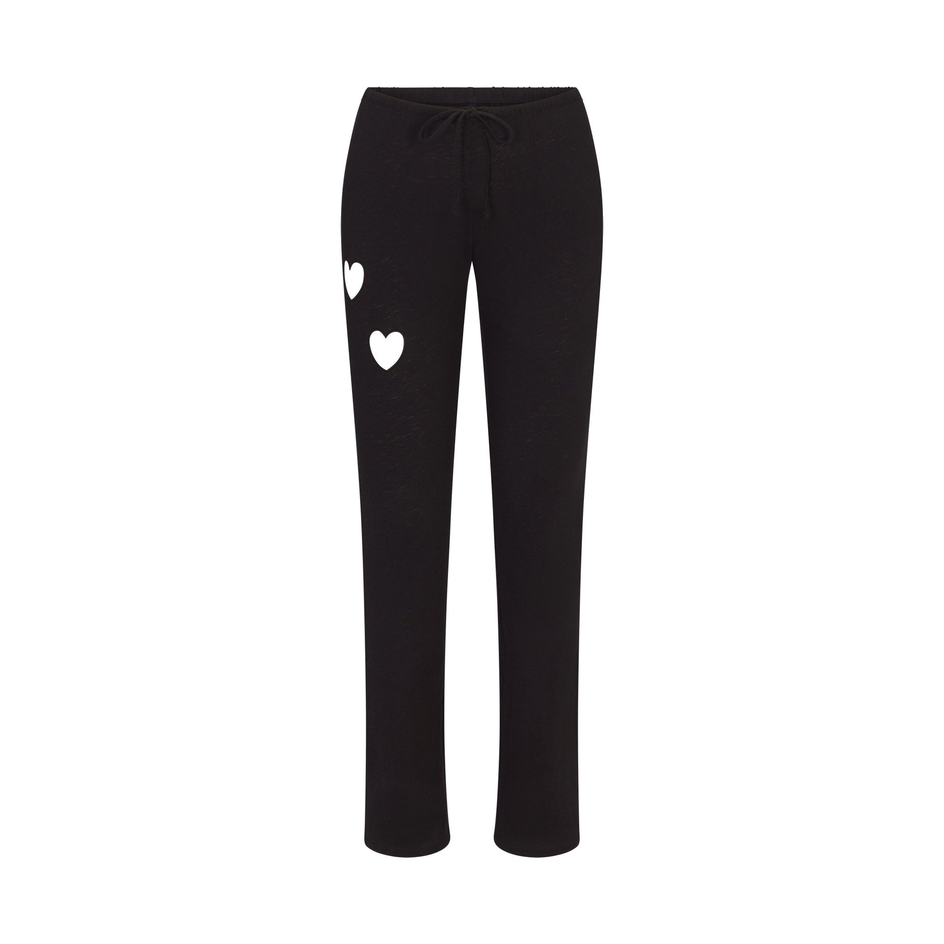 WORN IN JERSEY HEART STRAIGHT LEG PANT | WASHED ONYX
