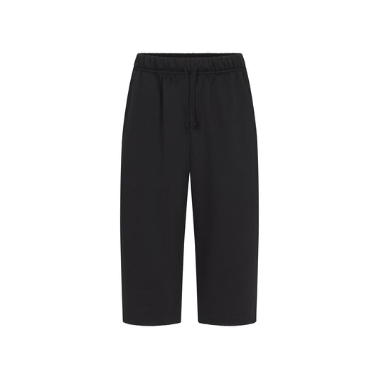 FLEECE LOUNGE MENS RELAXED LONG SHORT | WASHED ONYX