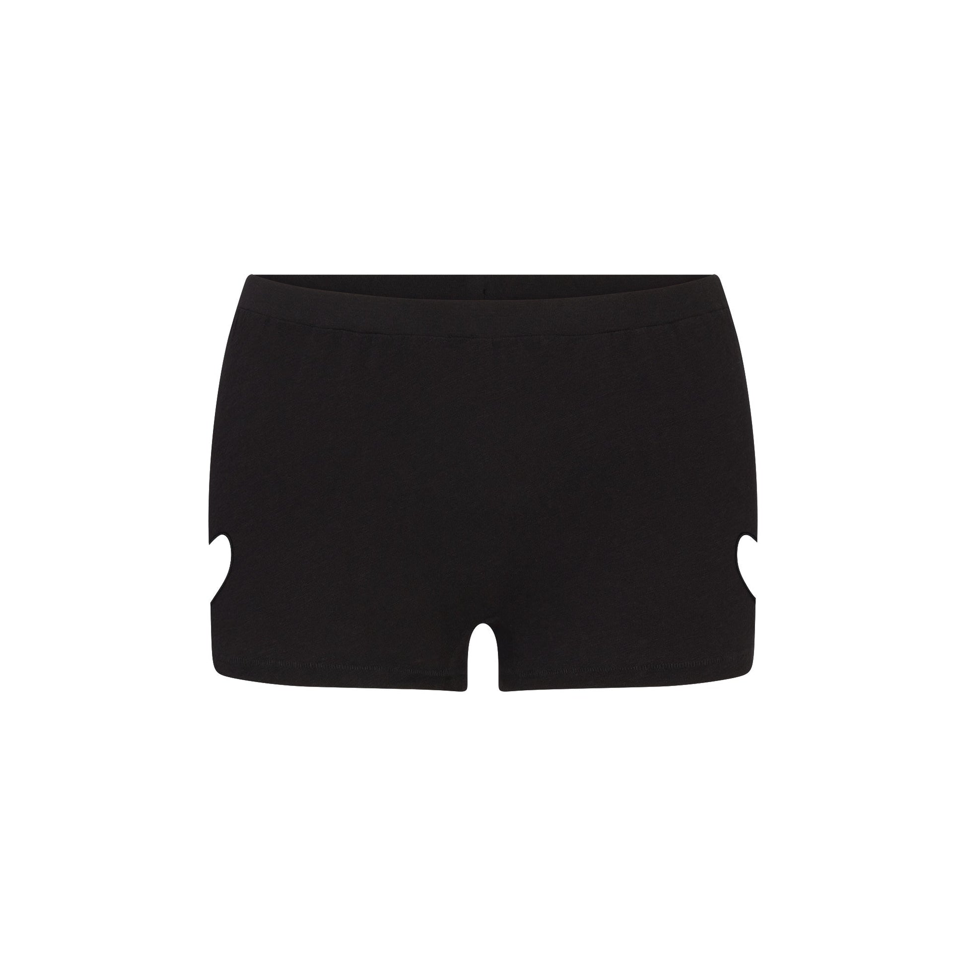 WORN IN JERSEY HEART MICRO SHORT | WASHED ONYX