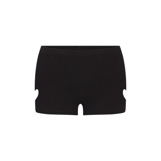WORN IN JERSEY HEART MICRO SHORT | WASHED ONYX