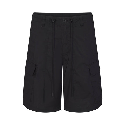 WOVEN COTTON OVERSIZED CARGO SHORT | ONYX