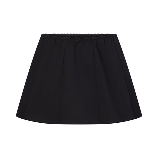 POPLIN APPAREL MINI SKIRT | ONYX