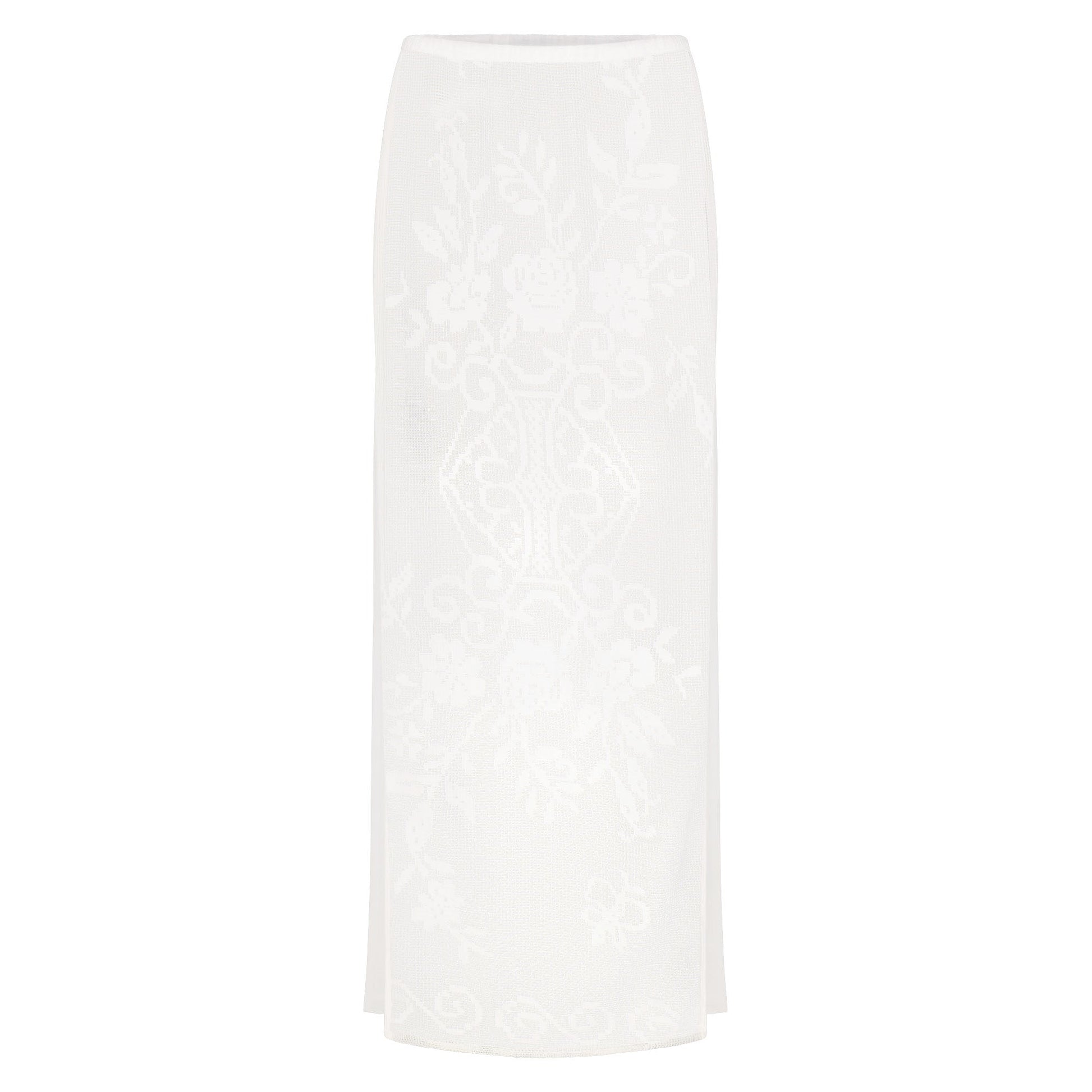 LACE COVER-UPS LONG SKIRT | SNOW