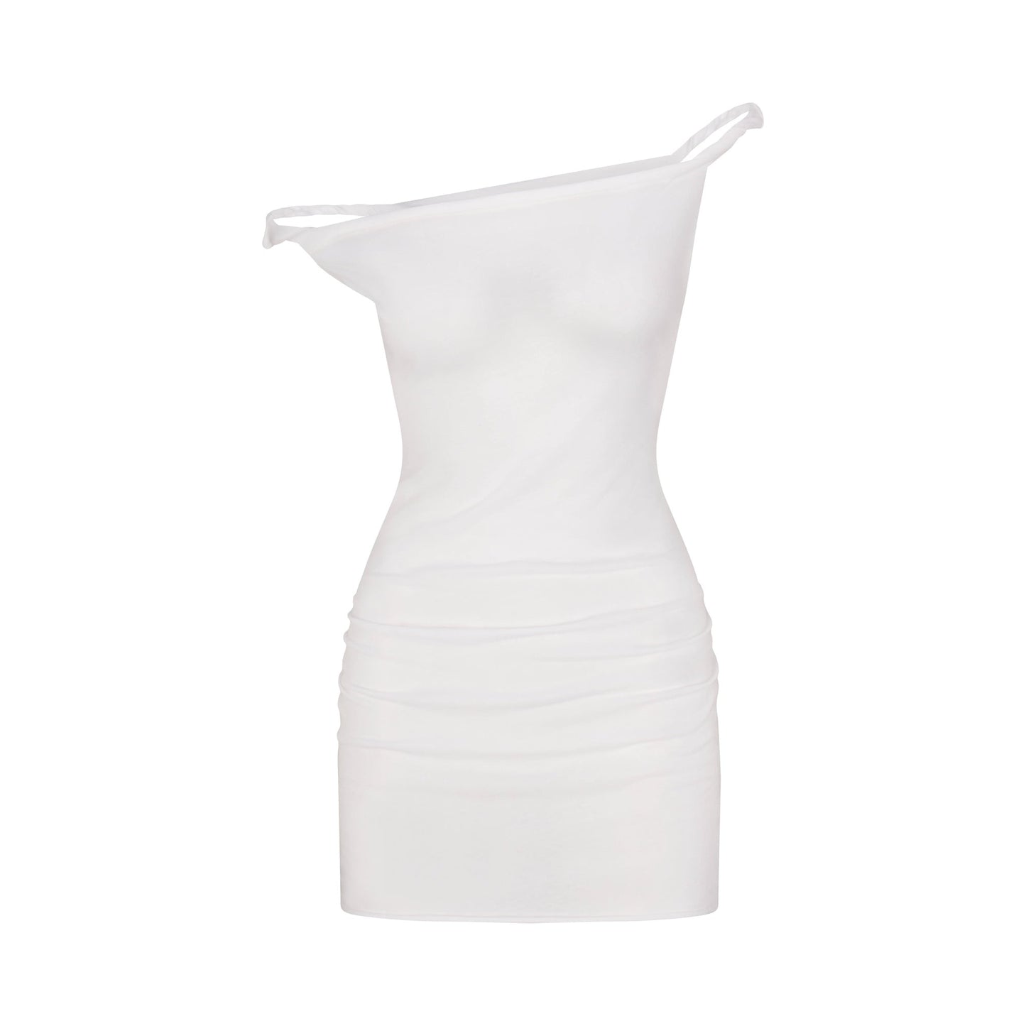 SWIM COVER-UPS COTTON OFF THE SHOULDER MINI DRESS | SNOW