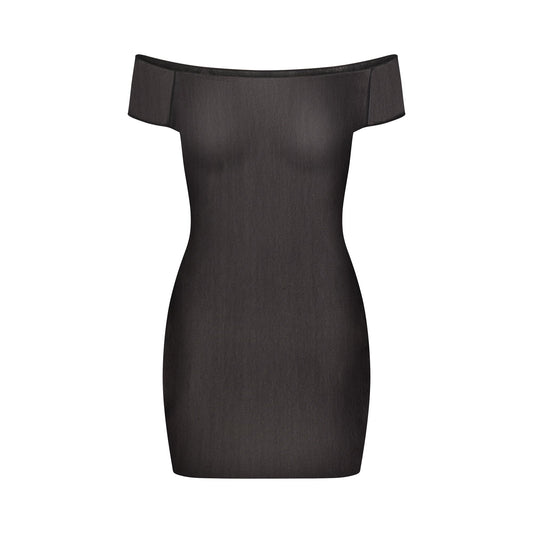 MESH COVER-UPS MINI DRESS | ONYX