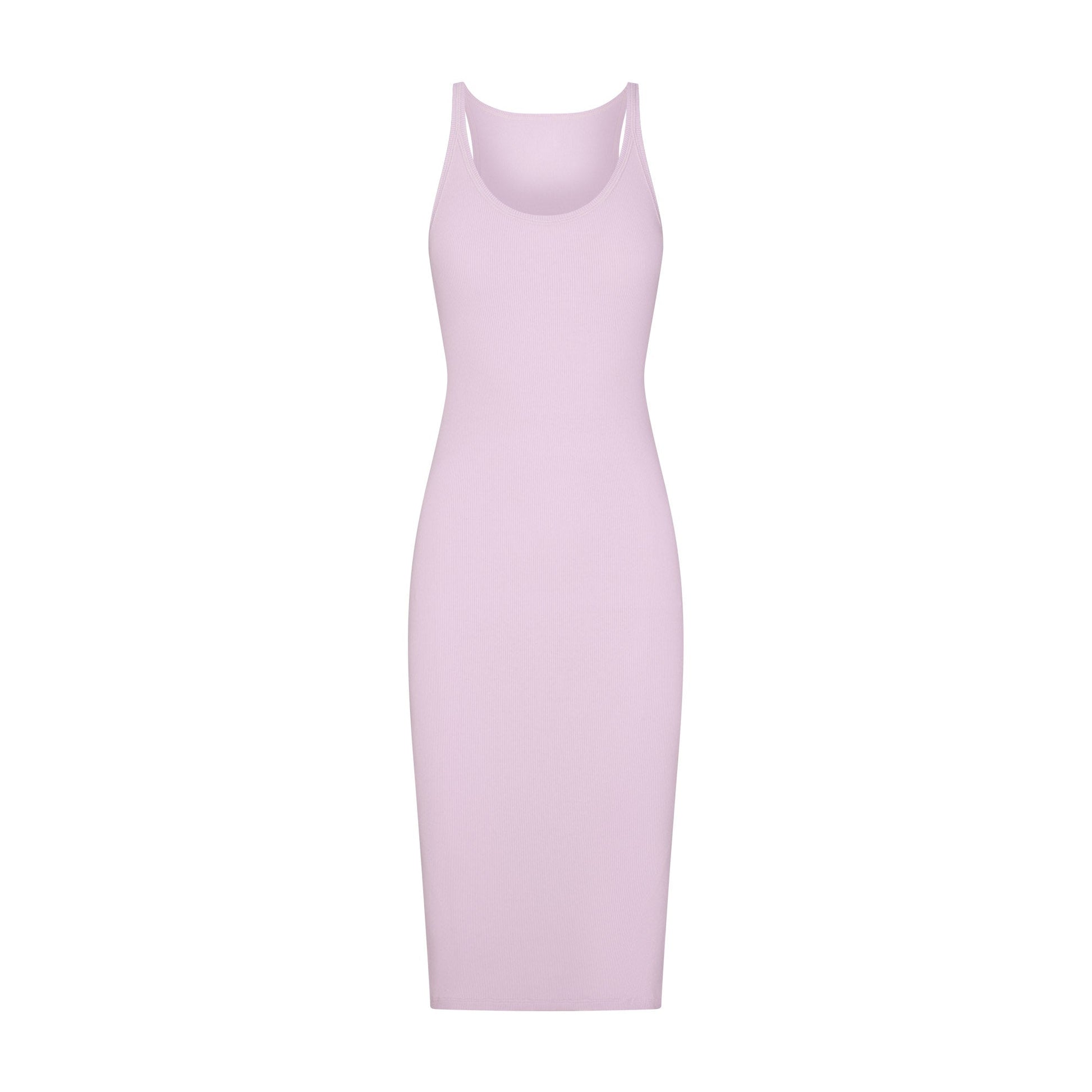 COTTON RIB TANK MIDI DRESS | SUGAR PLUM