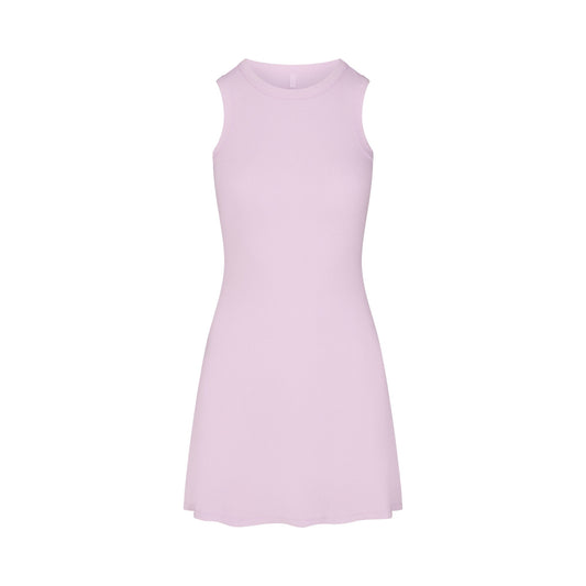 COTTON RIB TANK DRESS | SUGAR PLUM