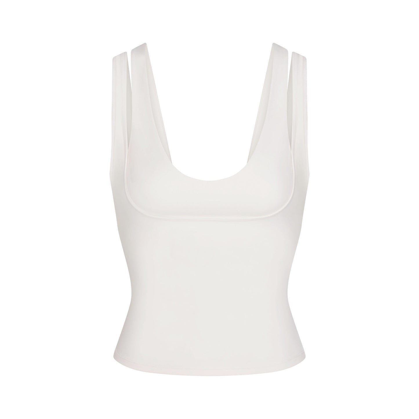 NikeSKIMS MATTE DOUBLE STRAP SCOOP TANK | IVORY