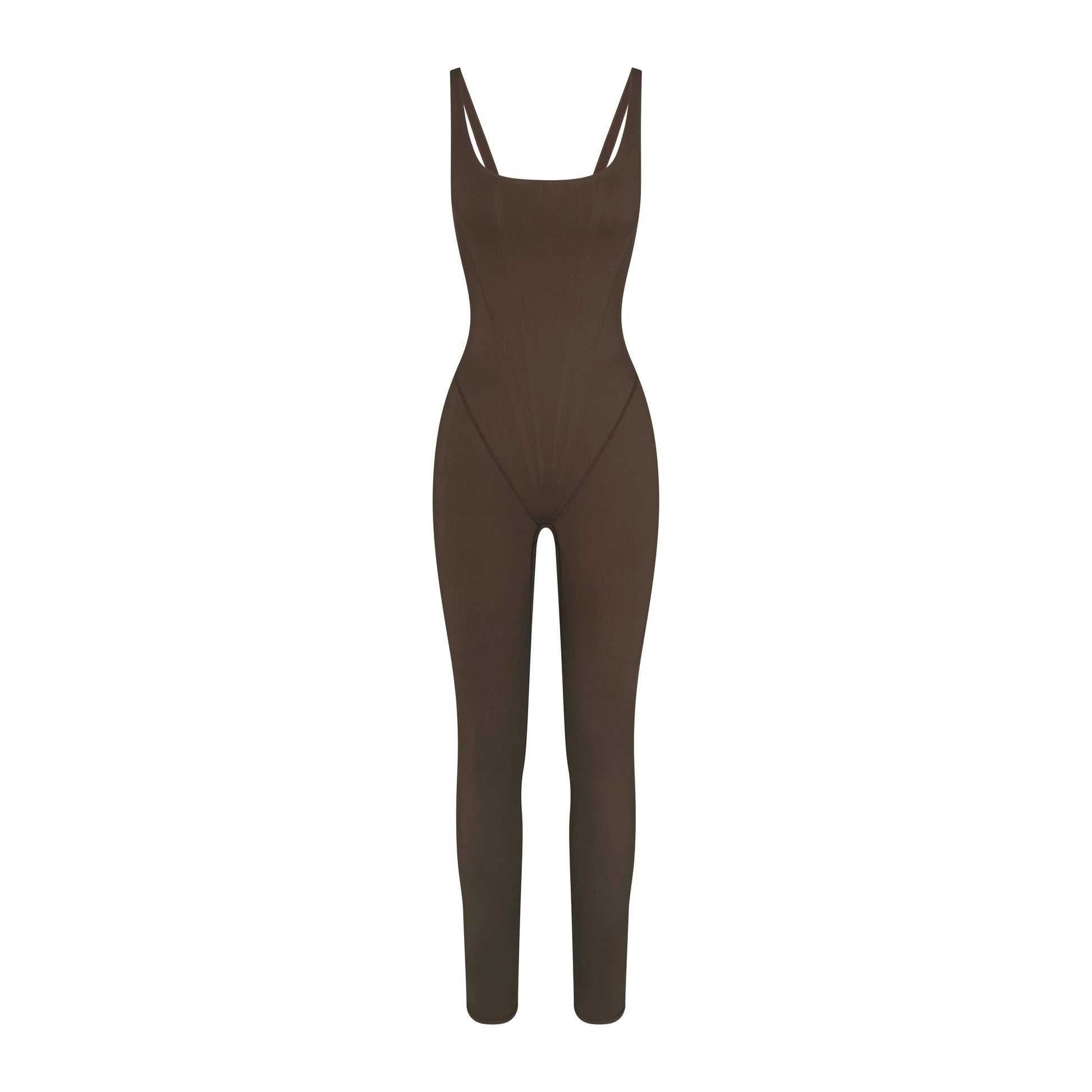 NikeSKIMS MATTE CORSET 29" ONE PIECE | DARK SEPIA