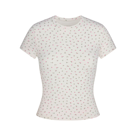 NikeSKIMS MATTE PADDED BABY TEE | DITSY FLORAL PRINT