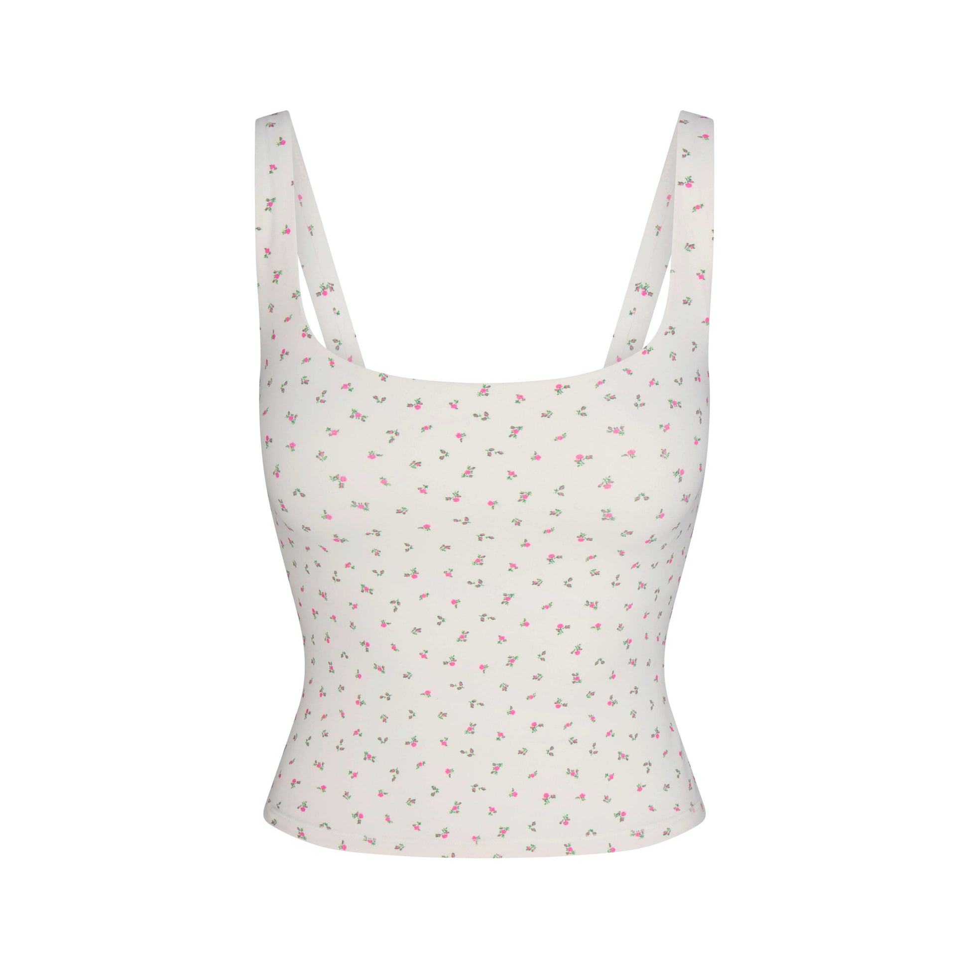 NikeSKIMS MATTE SQUARE NECK TANK | DITSY FLORAL PRINT