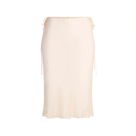SKIMS ROMANCE TIE SIDE MIDI SKIRT | PRIMROSE