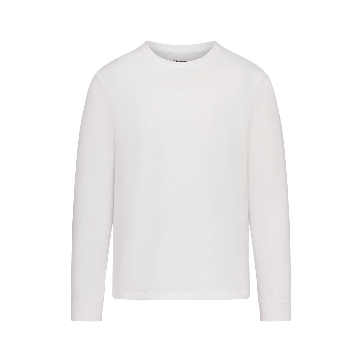 SKIMS COTTON MENS CLASSIC LONG SLEEVE T-SHIRT | CHALK