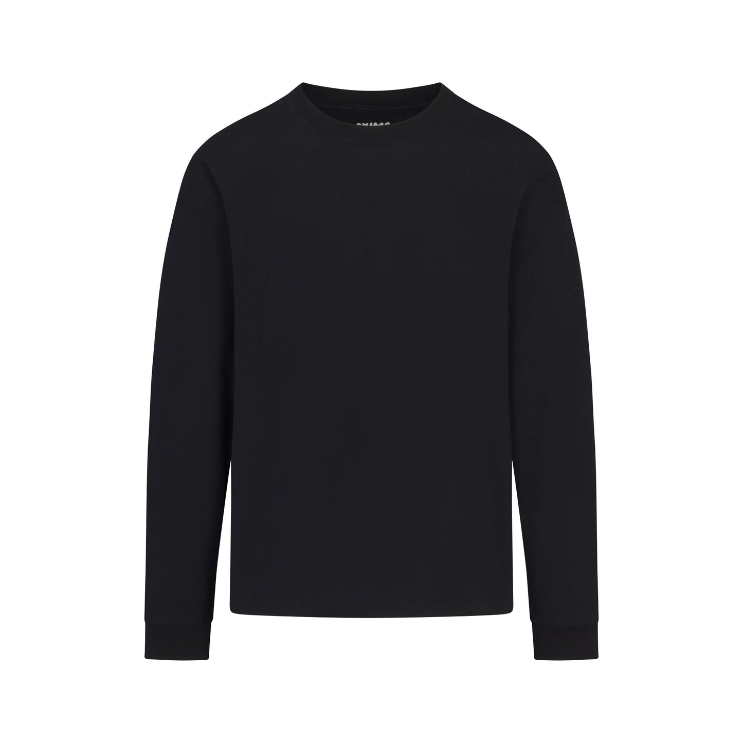 HEAVYWEIGHT COTTON MENS RELAXED LONG SLEEVE T-SHIRT | OBSIDIAN