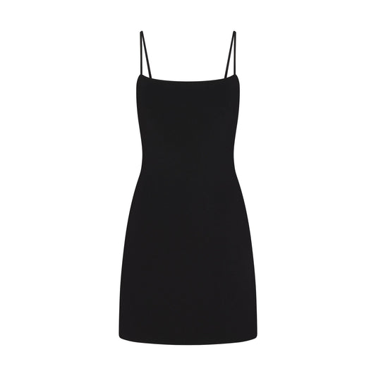 REFINED KNIT MINI DRESS | OBSIDIAN