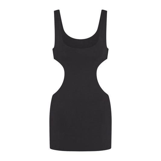 COTTON JERSEY CUT OUT MINI DRESS | SOOT