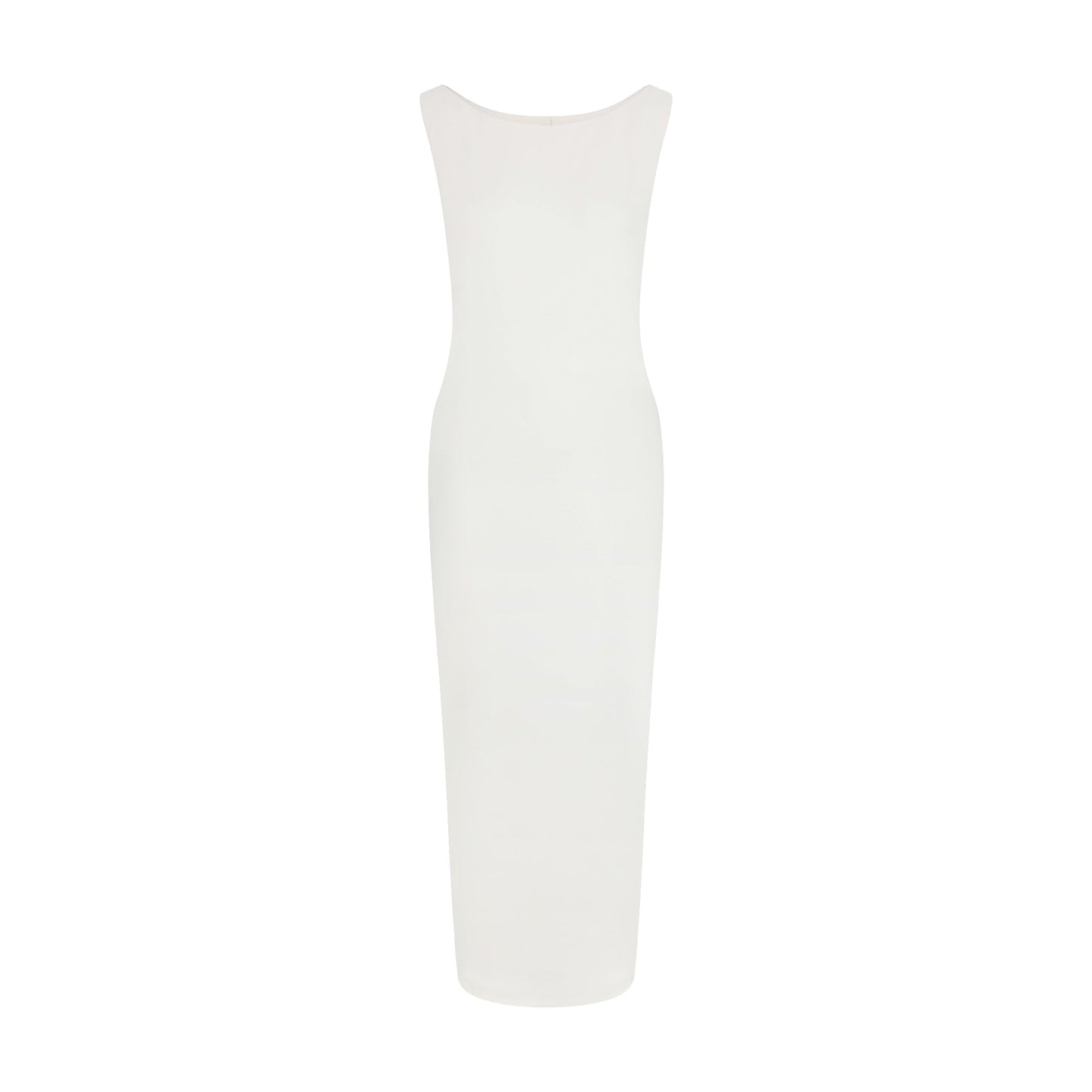 SMOOTH LAYERS CUT OUT LONG DRESS | EGRET