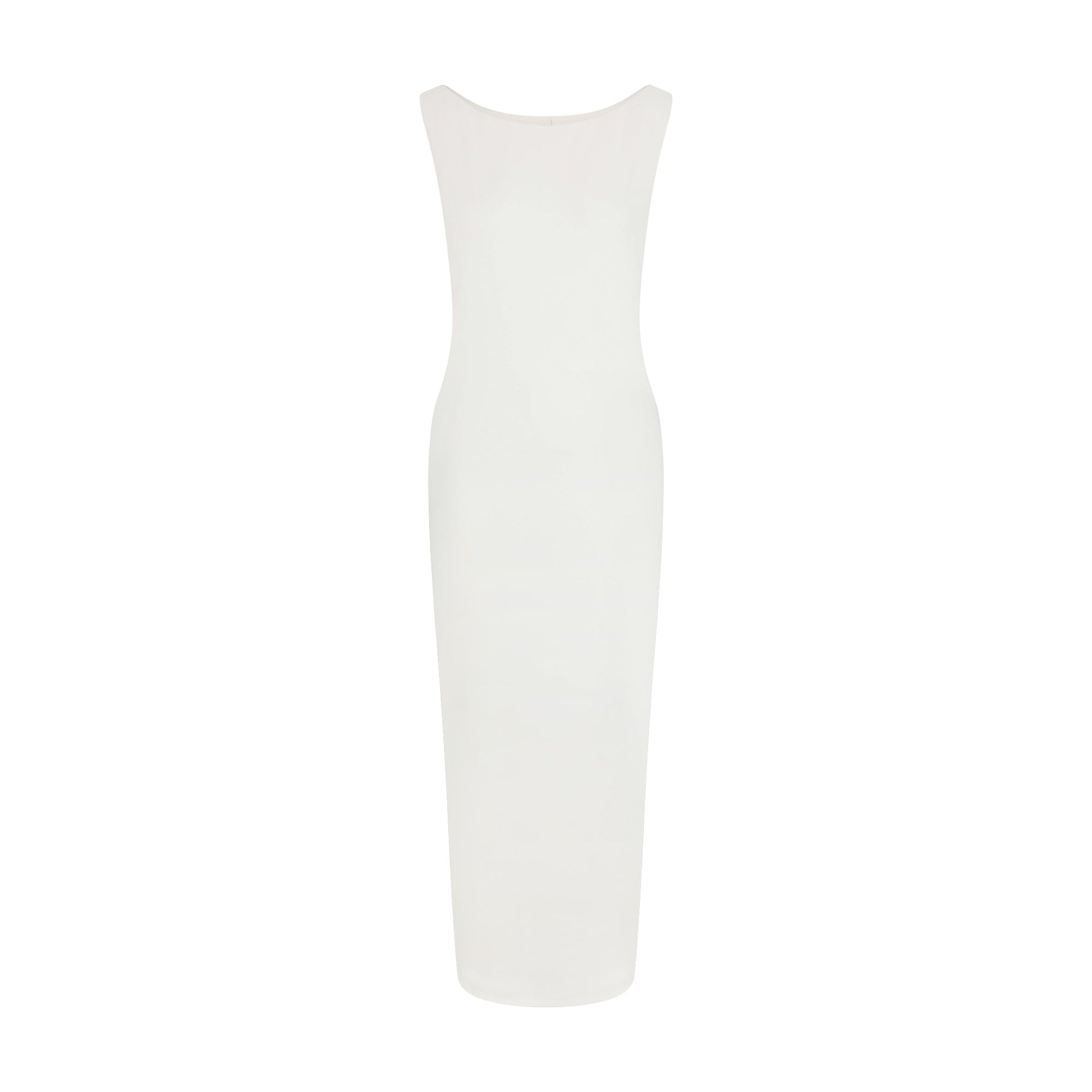 SMOOTH LAYERS CUT OUT LONG DRESS | EGRET