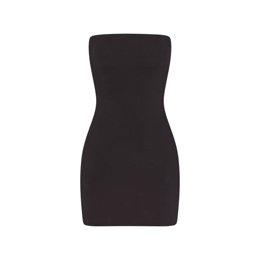 COTTON JERSEY MINI TUBE DRESS | SOOT