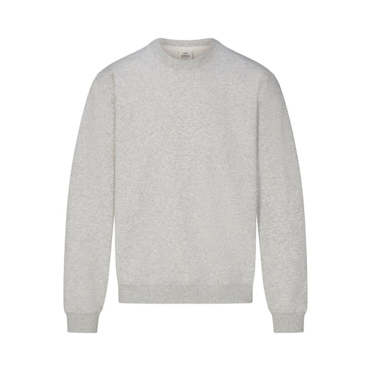 FLEECE LOUNGE MENS RELAXED HIGH CREWNECK | LIGHT HEATHER GREY