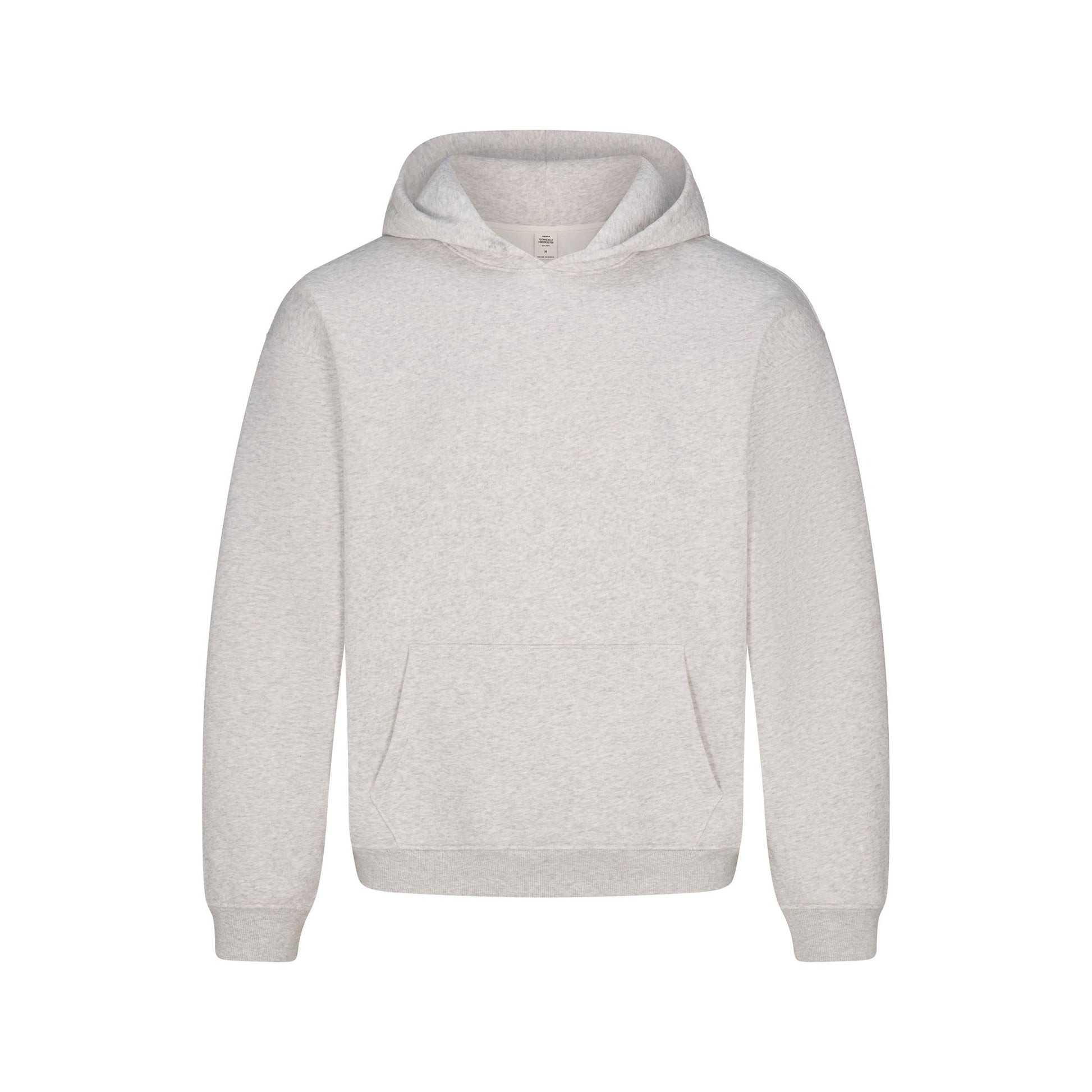 FLEECE LOUNGE MENS RELAXED HOODIE | LIGHT HEATHER GREY
