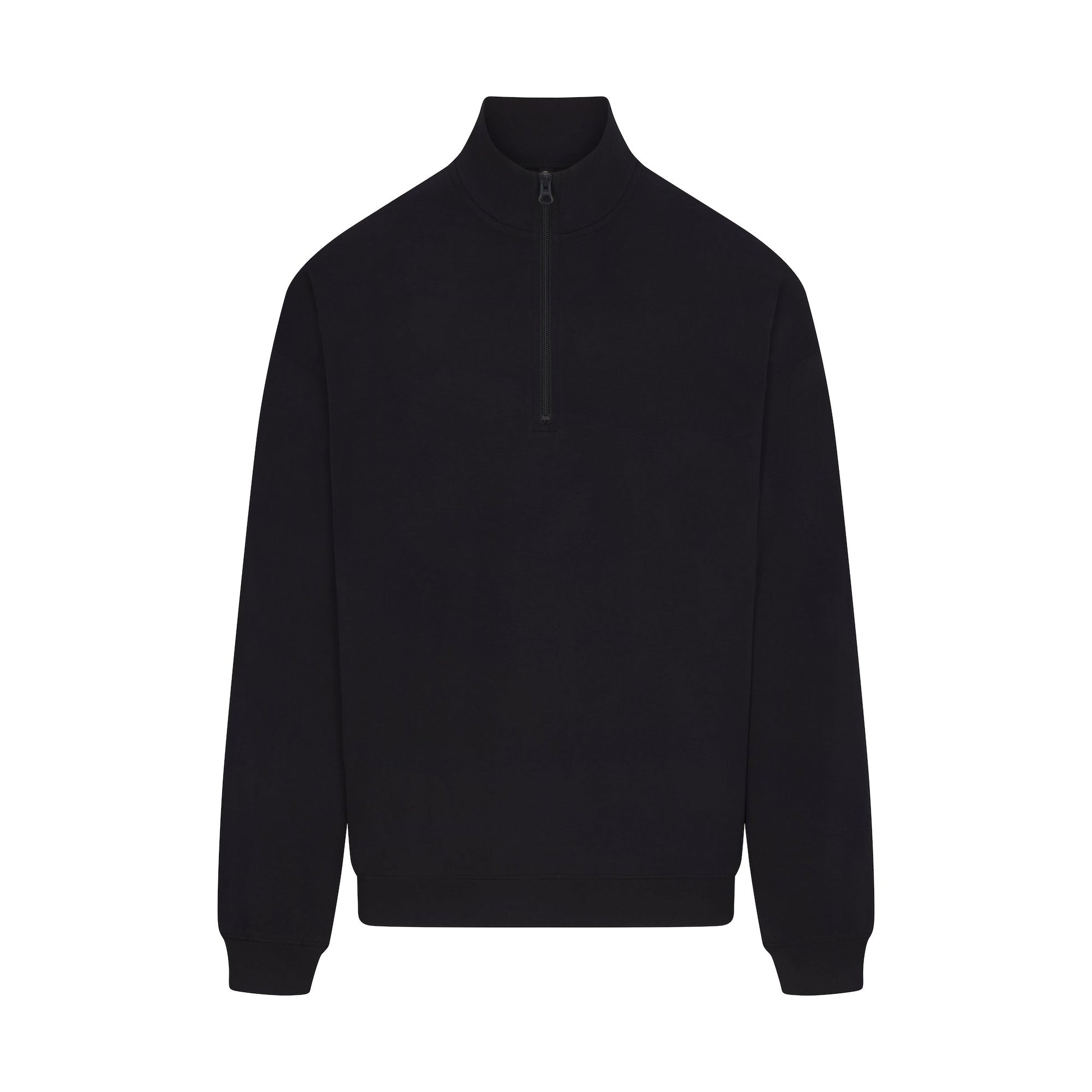 JERSEY LOUNGE MENS RELAXED QUARTER ZIP PULLOVER | OBSIDIAN