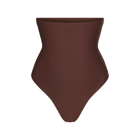 SKIMS BODY CORE SCULPT HIGH-WAISTED THONG | COCOA
