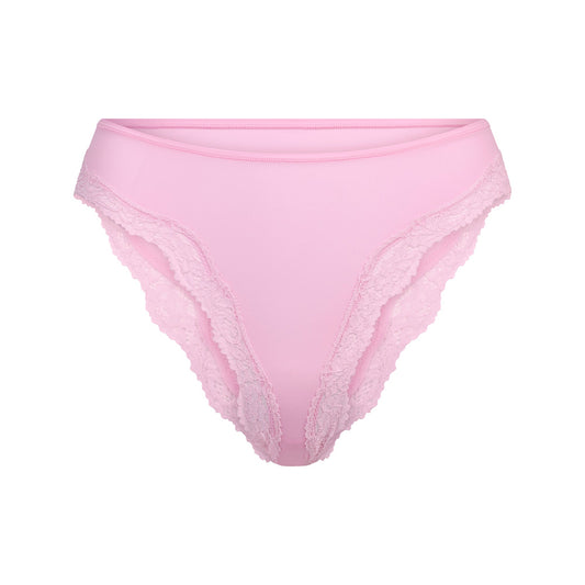 FITS EVERYBODY LACE TANGA | BUBBLE GUM TONAL