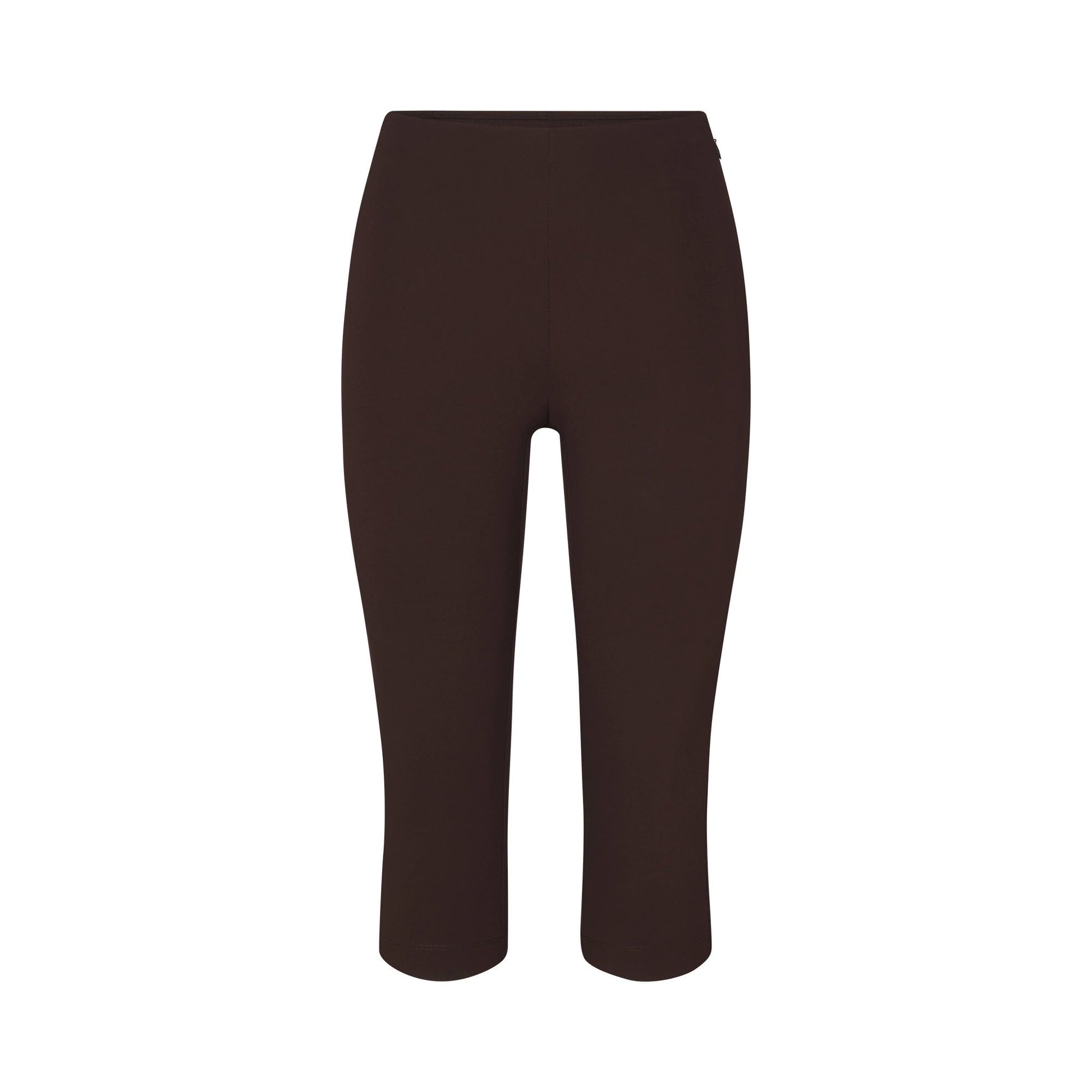 THE ESSENTIAL COLLECTION HIGH-WAISTED CAPRI | ESPRESSO