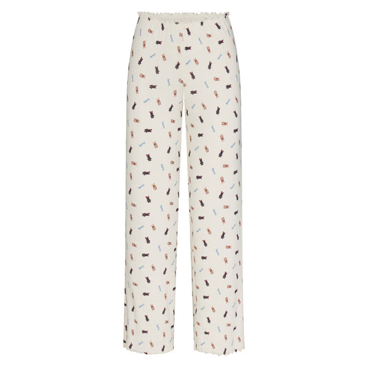 LOGO POINTELLE STRAIGHT LEG PANT | MARBLE TOSSED BUNNY