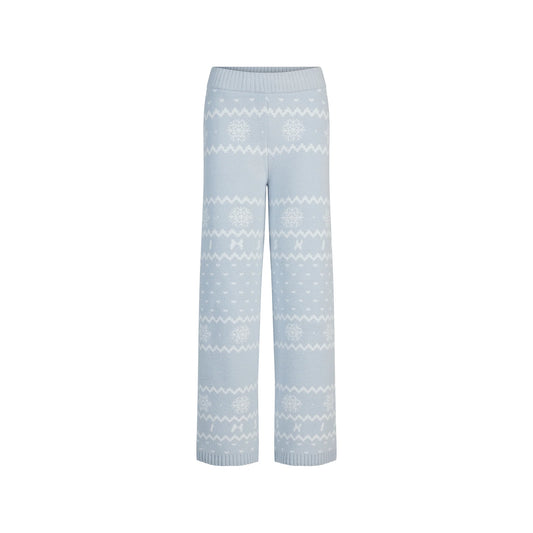 COZY LIGHT PANT | ZEN BLUE HEART FAIR ISLE