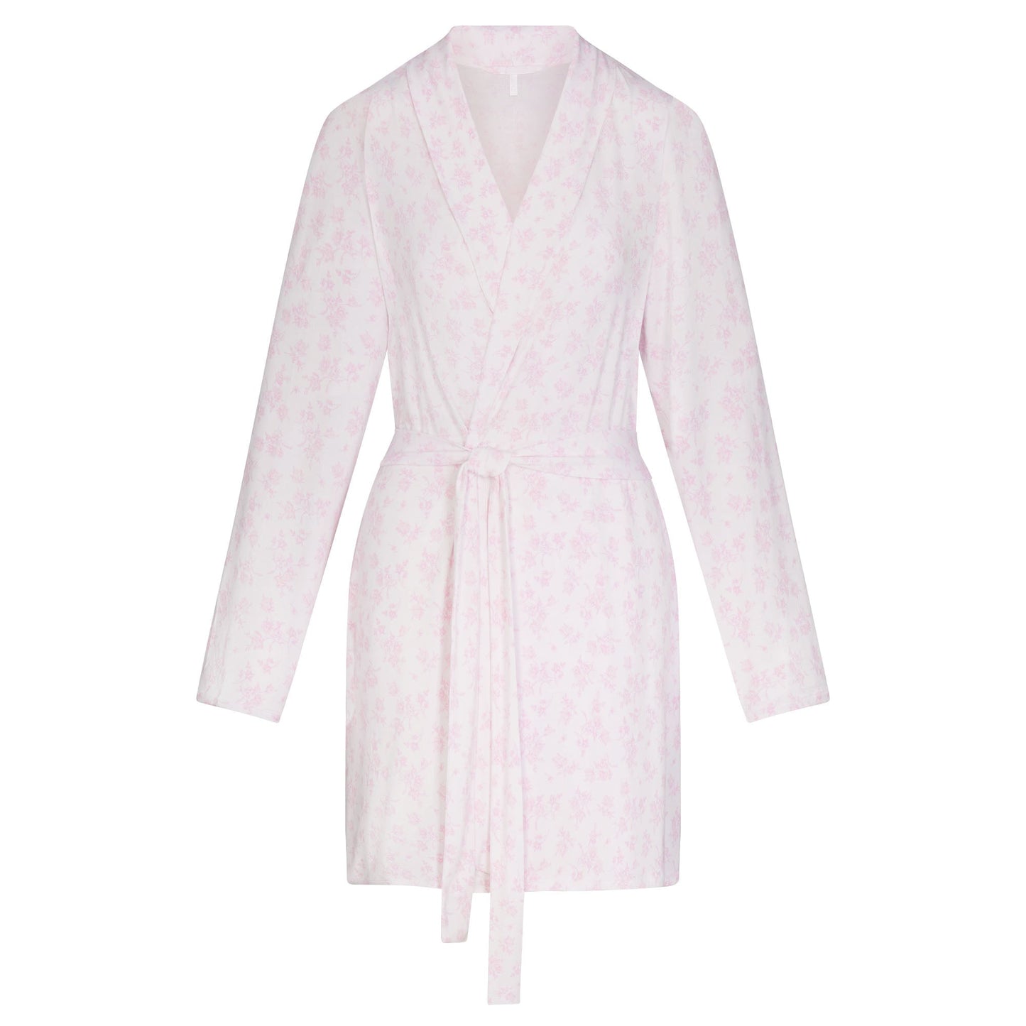 SKIMS SLEEP SHORT ROBE | SNOW DELICATE FLORAL PRINT