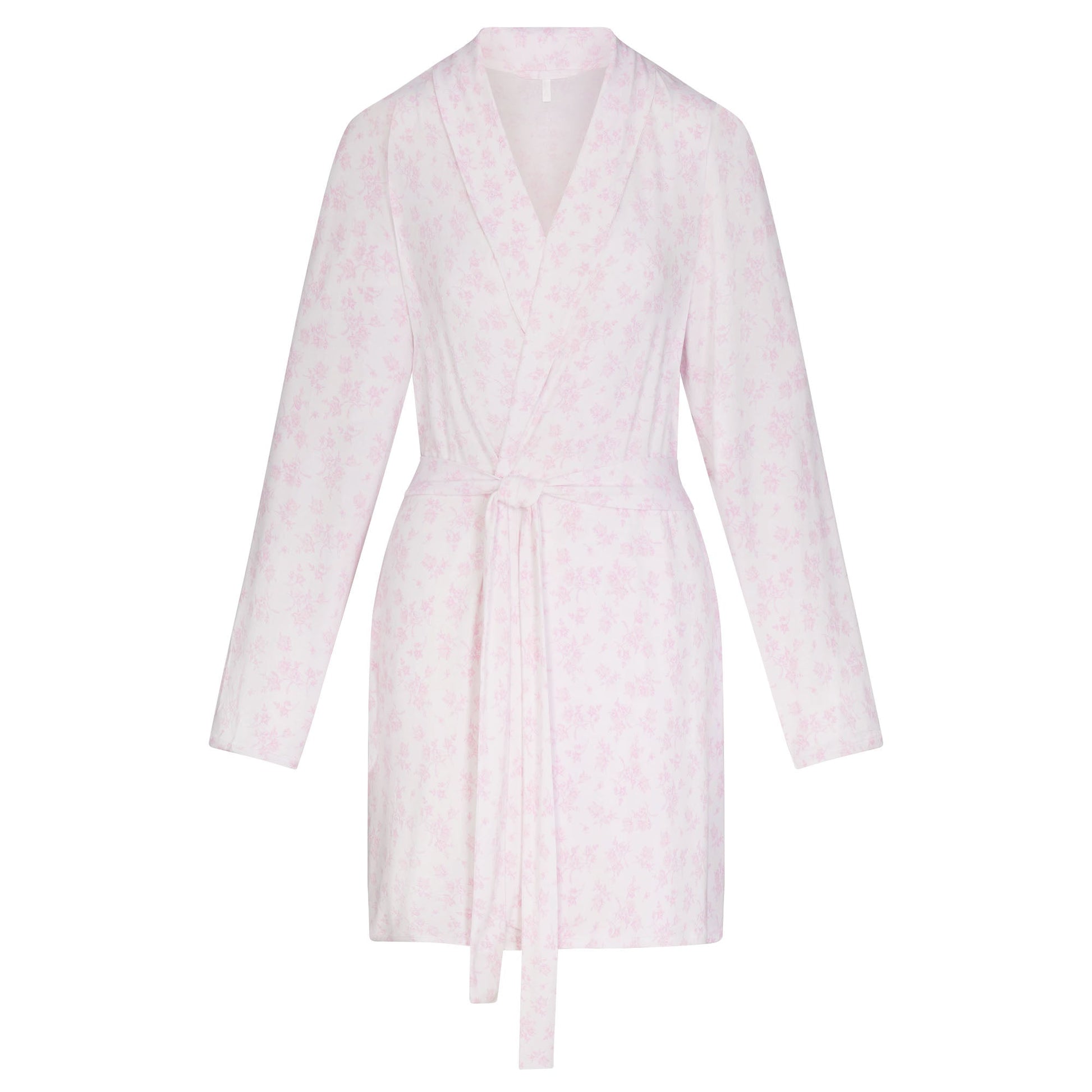 SKIMS SLEEP SHORT ROBE | SNOW DELICATE FLORAL PRINT