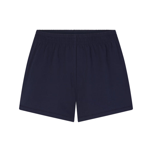 COTTON JERSEY LOOSE SHORT | NAVY