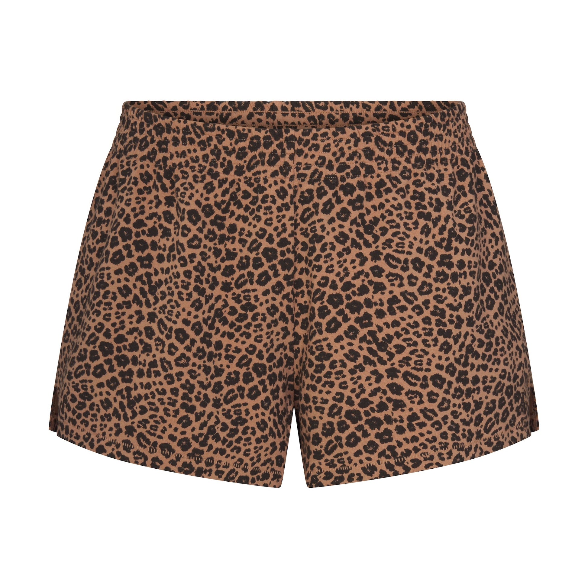 COTTON JERSEY LOOSE SHORT | SIENNA NATURAL LEOPARD