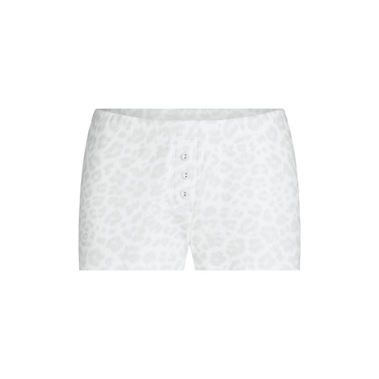 HEAVY POINTELLE SHORT | PACIFIC LEOPARD PRINT