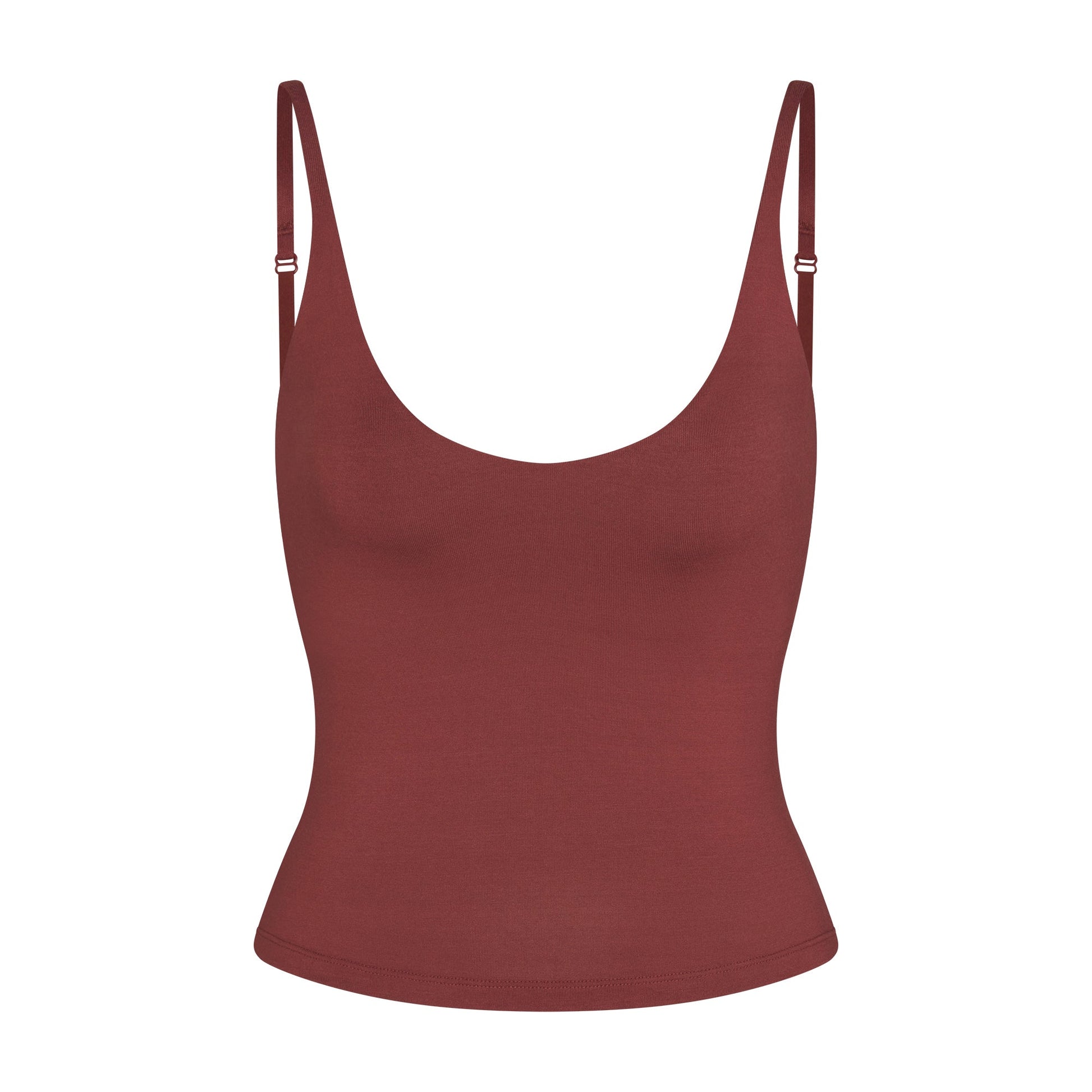 SMOOTH LAYERS SCOOP NECK CAMI | HENNA