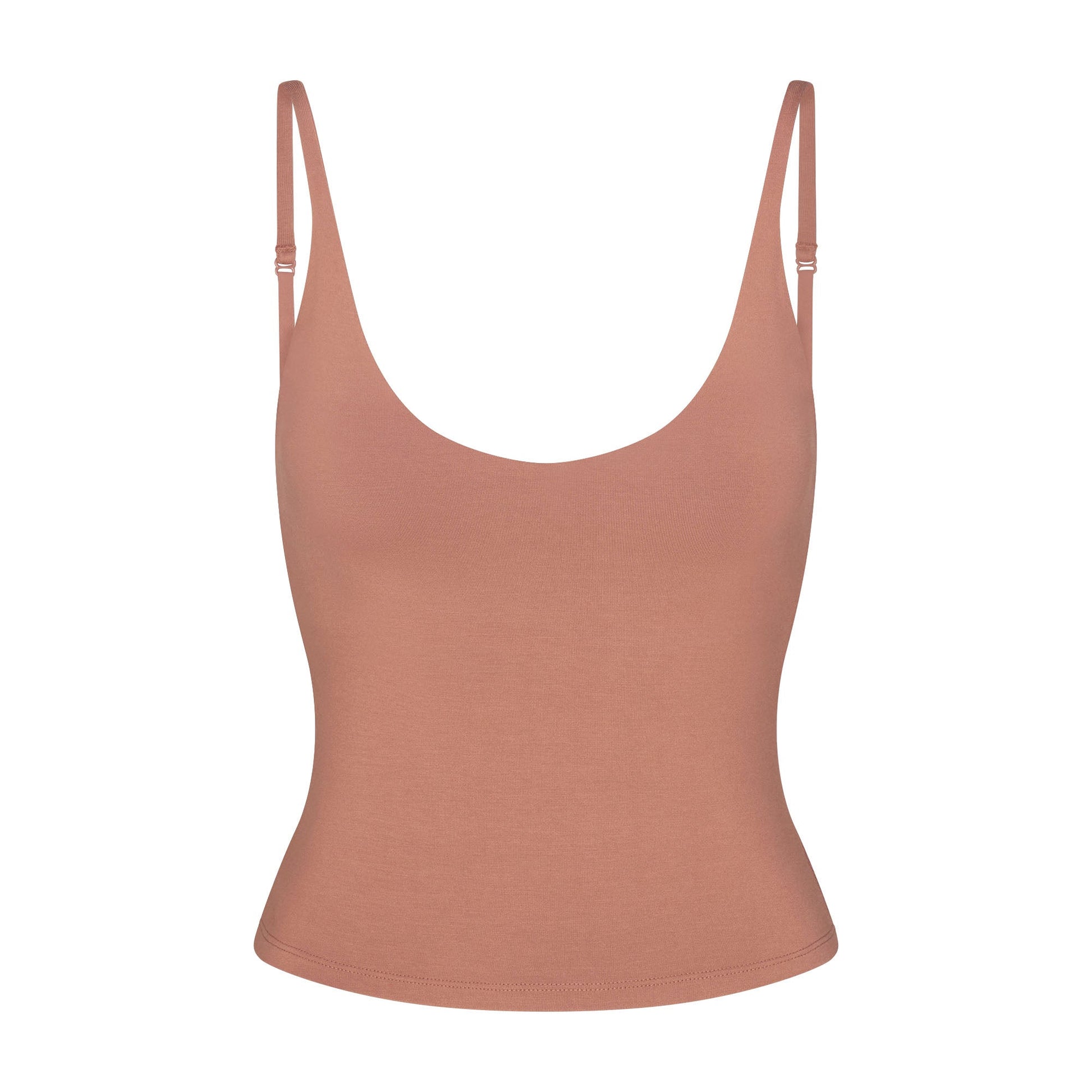 SMOOTH LAYERS SCOOP NECK CAMI | NUTMEG