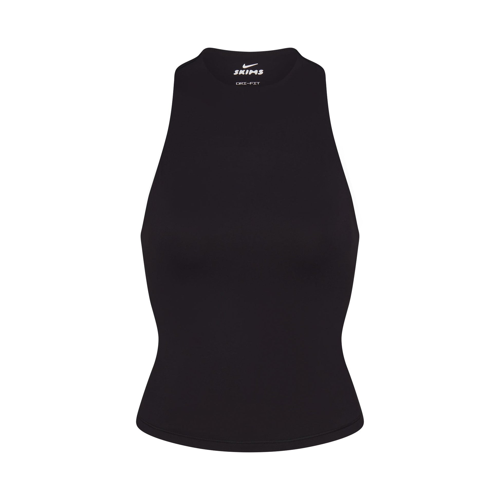NikeSKIMS MATTE MOCK NECK RACER TANK | OBSIDIAN