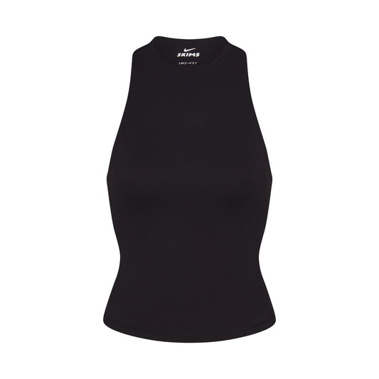 NikeSKIMS MATTE MOCK NECK RACER TANK | OBSIDIAN