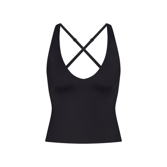 NikeSKIMS SHINE V-NECK TANK | OBSIDIAN