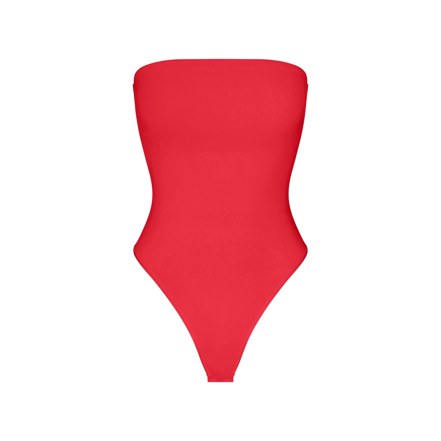 SMOOTH LAYERS STRAPLESS BODYSUIT | CARMINE