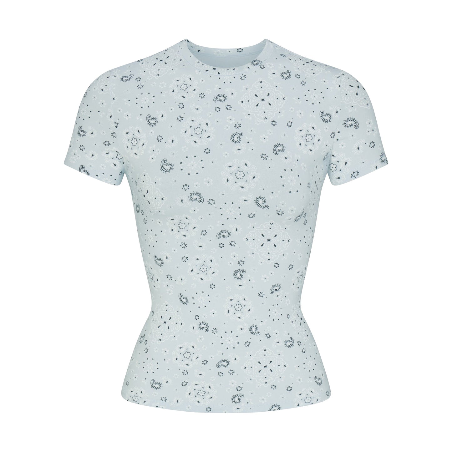 COTTON JERSEY T-SHIRT | POWDER BLUE BANDANA