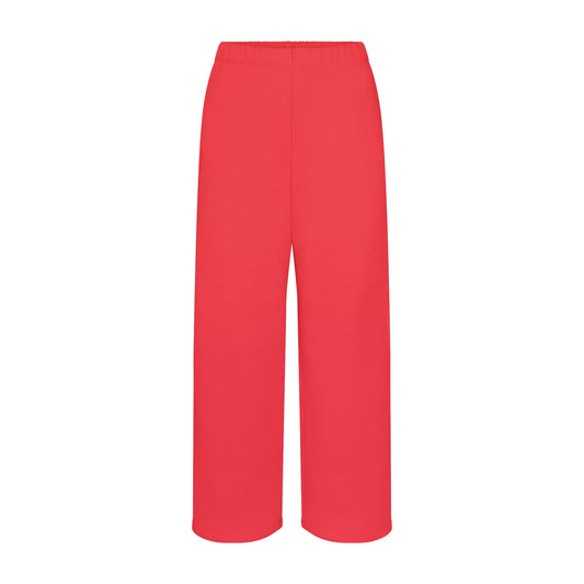 COTTON FLEECE CLASSIC STRAIGHT LEG PANT | WASHED RED