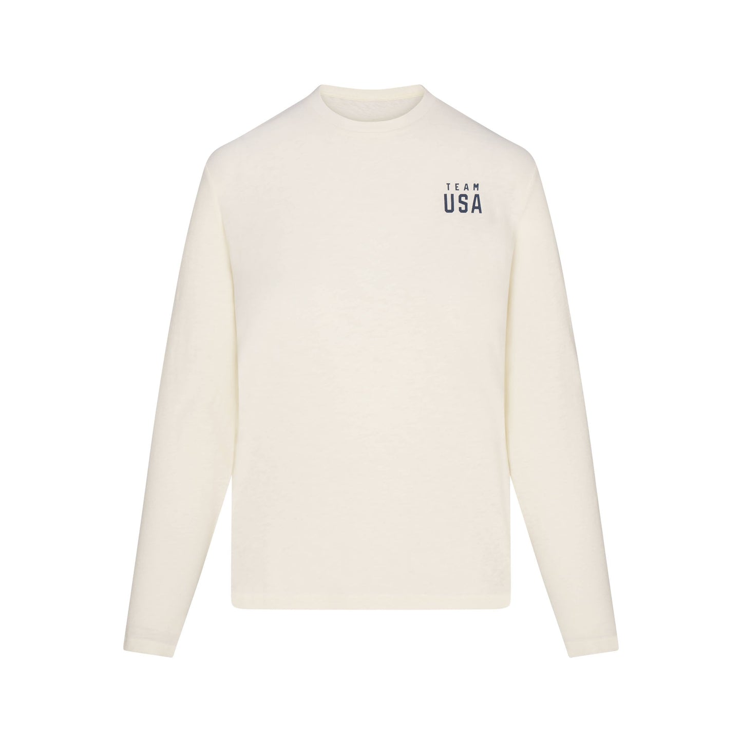 SKIMS FOR TEAM USA WORN IN JERSEY OLYMPIC LONG SLEEVE T-SHIRT | ECRU